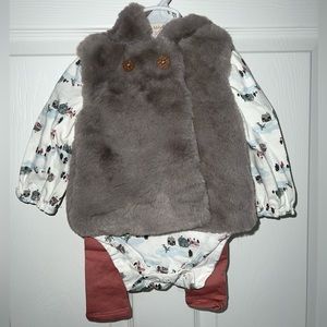 Shirt/Pants/Vest Set 6 months NWT